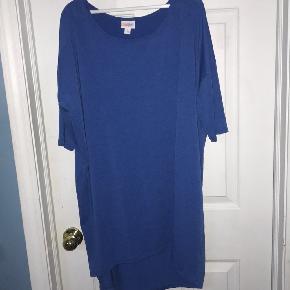 Blue Lularoe Irma shirt